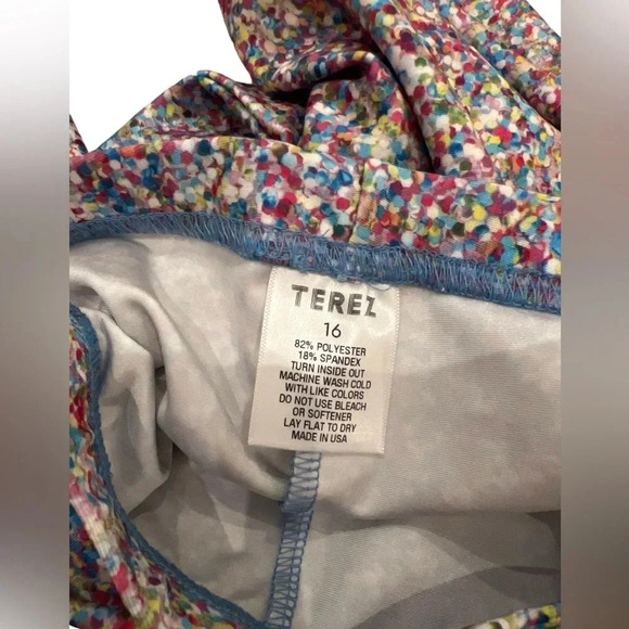 NWOT Terez Girl Confetti Leggings - Picture 3 of 4